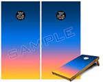 Cornhole Game Board Vinyl Skin Wrap Kit - Premium Laminated - Smooth Fades Sunset fits 24x48 game boards (GAMEBOARDS NOT INCLUDED)