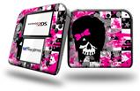 Scene Girl Skull - Decal Style Vinyl Skin fits Nintendo 2DS - 2DS NOT INCLUDED