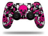 WraptorSkinz Skin compatible with Sony PS4 Dualshock Controller PlayStation 4 Original Slim and Pro Pink Skulls and Stars (CONTROLLER NOT INCLUDED)