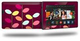 Plain Leaves On Burgundy - Decal Style Skin fits 2013 Amazon Kindle Fire HD 7 inch