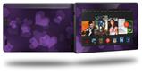 Bokeh Hearts Purple - Decal Style Skin fits 2013 Amazon Kindle Fire HD 7 inch