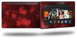 Bokeh Hearts Red - Decal Style Skin fits 2013 Amazon Kindle Fire HD 7 inch