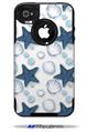 Starfish and Sea Shells White - Decal Style Vinyl Skin fits Otterbox Commuter iPhone4/4s Case (CASE SOLD SEPARATELY)
