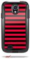 Stripes Red - Decal Style Vinyl Skin fits Otterbox Commuter Case for Samsung Galaxy S4 (CASE SOLD SEPARATELY)