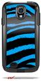 Zebra Blue - Decal Style Vinyl Skin fits Otterbox Commuter Case for Samsung Galaxy S4 (CASE SOLD SEPARATELY)