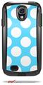 Kearas Polka Dots White And Blue - Decal Style Vinyl Skin fits Otterbox Commuter Case for Samsung Galaxy S4 (CASE SOLD SEPARATELY)