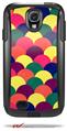Brushed Cirlces Multi Dark - Decal Style Vinyl Skin fits Otterbox Commuter Case for Samsung Galaxy S4 (CASE SOLD SEPARATELY)