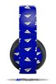 Vinyl Decal Skin Wrap compatible with Original Sony PlayStation 4 Gold Wireless Headphones Paper Planes Royal Blue (PS4 HEADPHONES  NOT INCLUDED)