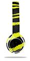 Skin Decal Wrap compatible with Beats Solo 2 WIRED Headphones Zebra Yellow (HEADPHONES NOT INCLUDED)