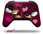 Plain Leaves On Burgundy - Decal Style Skin fits original Amazon Fire TV Gaming Controller