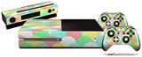 Brushed Cirlces Multi Light - Holiday Bundle Decal Style Skin fits XBOX One Console Original, Kinect and 2 Controllers (XBOX SYSTEM NOT INCLUDED)