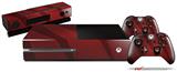 VintageID 25 Red - Holiday Bundle Decal Style Skin fits XBOX One Console Original, Kinect and 2 Controllers (XBOX SYSTEM NOT INCLUDED)