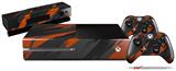Jagged Camo Burnt Orange - Holiday Bundle Decal Style Skin fits XBOX One Console Original, Kinect and 2 Controllers (XBOX SYSTEM NOT INCLUDED)