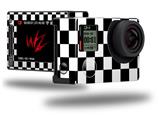 Checkers White - Decal Style Skin fits GoPro Hero 4 Silver Camera (GOPRO SOLD SEPARATELY)