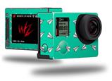 Paper Planes Turquoise - Decal Style Skin fits GoPro Hero 4 Silver Camera (GOPRO SOLD SEPARATELY)