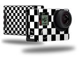 Checkers White - Decal Style Skin fits GoPro Hero 4 Black Camera (GOPRO SOLD SEPARATELY)