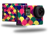 Brushed Cirlces Multi Dark - Decal Style Skin fits GoPro Hero 4 Black Camera (GOPRO SOLD SEPARATELY)