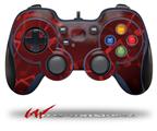 Bokeh Music Red - Decal Style Skin fits Logitech F310 Gamepad Controller (CONTROLLER SOLD SEPARATELY)