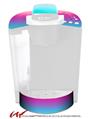 Decal Style Vinyl Skin compatible with Keurig K40 Elite Coffee Makers Smooth Fades Neon Teal Hot Pink (KEURIG NOT INCLUDED)