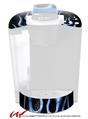 Decal Style Vinyl Skin compatible with Keurig K40 Elite Coffee Makers Metal Flames Blue (KEURIG NOT INCLUDED)