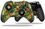 Famingos and Flowers Sage Green - Decal Style Skin fits Microsoft XBOX One ELITE Wireless Controller