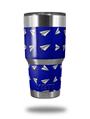 Skin Decal Wrap for Yeti Tumbler Rambler 30 oz Paper Planes Royal Blue (TUMBLER NOT INCLUDED)