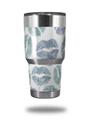 Skin Decal Wrap for Yeti Tumbler Rambler 30 oz Blue Green Lips (TUMBLER NOT INCLUDED)