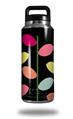 WraptorSkinz Skin Decal Wrap for Yeti Rambler Bottle 36oz Plain Leaves On Black  (YETI NOT INCLUDED)
