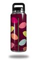 WraptorSkinz Skin Decal Wrap for Yeti Rambler Bottle 36oz Plain Leaves On Burgundy  (YETI NOT INCLUDED)