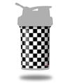 Decal Style Skin Wrap works with Blender Bottle 22oz ProStak Checkers White (BOTTLE NOT INCLUDED)