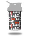 Decal Style Skin Wrap works with Blender Bottle 22oz ProStak Locknodes 04 Red (BOTTLE NOT INCLUDED)