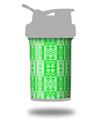 Decal Style Skin Wrap works with Blender Bottle 22oz ProStak Skull And Crossbones Pattern Green (BOTTLE NOT INCLUDED)