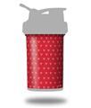 Decal Style Skin Wrap works with Blender Bottle 22oz ProStak Hearts Red On White (BOTTLE NOT INCLUDED)