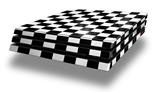 Vinyl Decal Skin Wrap compatible with Sony PlayStation 4 Pro Console Checkers White (PS4 NOT INCLUDED)
