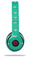 WraptorSkinz Skin Decal Wrap compatible with Beats Solo 2 and Solo 3 Wireless Headphones Paper Planes Turquoise (HEADPHONES NOT INCLUDED)