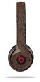 WraptorSkinz Skin Decal Wrap compatible with Beats Solo 2 and Solo 3 Wireless Headphones Folder Doodles Chocolate Brown (HEADPHONES NOT INCLUDED)