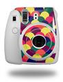 WraptorSkinz Skin Decal Wrap compatible with Fujifilm Mini 8 Camera Brushed Cirlces Multi Dark (CAMERA NOT INCLUDED)