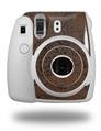 WraptorSkinz Skin Decal Wrap compatible with Fujifilm Mini 8 Camera Folder Doodles Chocolate Brown (CAMERA NOT INCLUDED)
