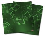 WraptorSkinz Vinyl Craft Cutter Designer 12x12 Sheets Bokeh Music Green - 2 Pack