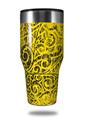 Skin Decal Wrap for Walmart Ozark Trail Tumblers 40oz Folder Doodles Yellow (TUMBLER NOT INCLUDED) by WraptorSkinz