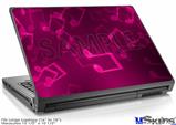 Laptop Skin (Large) - Bokeh Music Hot Pink