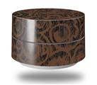 Skin Decal Wrap for Google WiFi Original Folder Doodles Chocolate Brown (GOOGLE WIFI NOT INCLUDED)