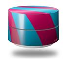 Skin Decal Wrap for Google WiFi Original Two Tone Waves Neon Teal Hot Pink (GOOGLE WIFI NOT INCLUDED)