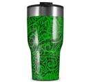 WraptorSkinz Skin Wrap compatible with 2017 and newer RTIC Tumblers 30oz Folder Doodles Green (TUMBLER NOT INCLUDED)