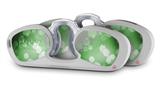 Decal Style Vinyl Skin Wrap 2 Pack for Nooz Glasses Rectangle Case Bokeh Hex Green (NOOZ NOT INCLUDED) by WraptorSkinz