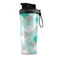 Skin Wrap Decal for IceShaker 2nd Gen 26oz Brushed Circles Seafoam (SHAKER NOT INCLUDED)