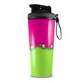 Skin Wrap Decal for IceShaker 2nd Gen 26oz Ripped Colors Hot Pink Neon Green (SHAKER NOT INCLUDED)