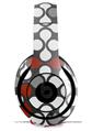 WraptorSkinz Skin Decal Wrap compatible with Beats Studio 2 and 3 Wired and Wireless Headphones Locknodes 05 Red Dark Skin Only (HEADPHONES NOT INCLUDED)