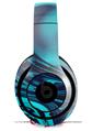 WraptorSkinz Skin Decal Wrap compatible with Beats Studio 2 and 3 Wired and Wireless Headphones Liquid Metal Chrome Neon Blue Skin Only (HEADPHONES NOT INCLUDED)