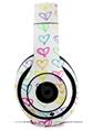 WraptorSkinz Skin Decal Wrap compatible with Beats Studio 2 and 3 Wired and Wireless Headphones Kearas Hearts White Skin Only (HEADPHONES NOT INCLUDED)